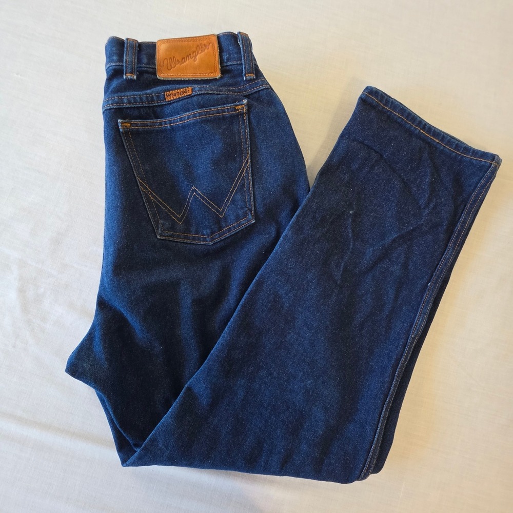 Wrangler Jeans No-Fault Vintage High Waisted Straight Leg 16 Petite USA Scoville